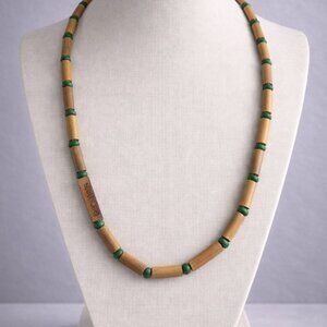 Cariloha Natural Bamboo Beaded Necklace – Eco-Friendly Tropical Island